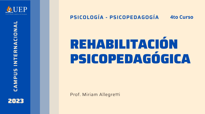 Rehabilitación Psicopedagógica