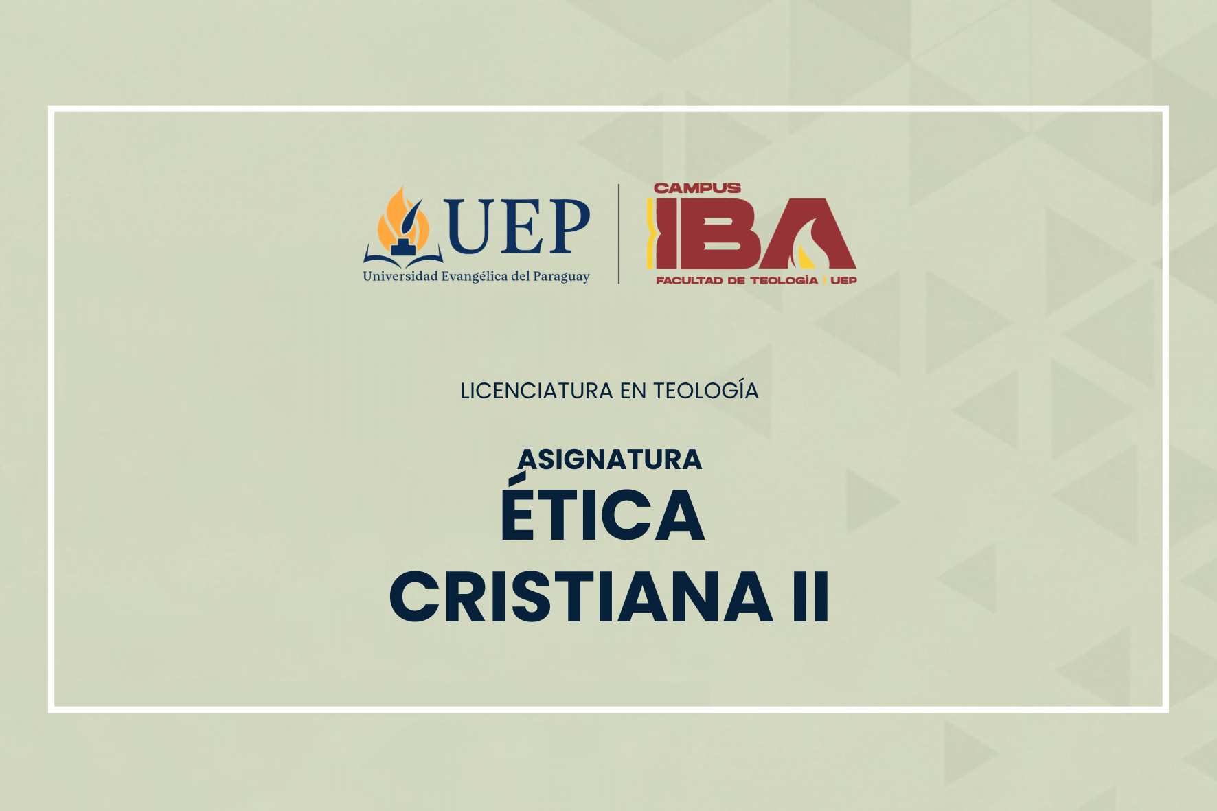 ÉTICA CRISTIANA II