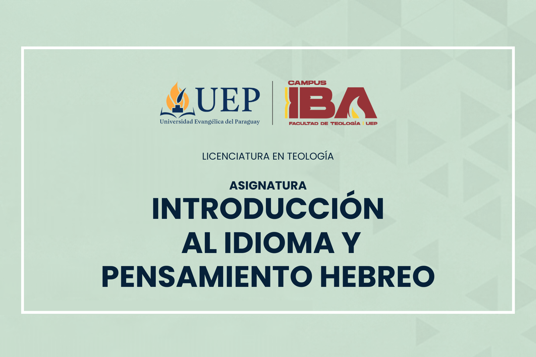 INTRODUCCIÓN AL IDIOMA Y PENSAMIENTO HEBREO