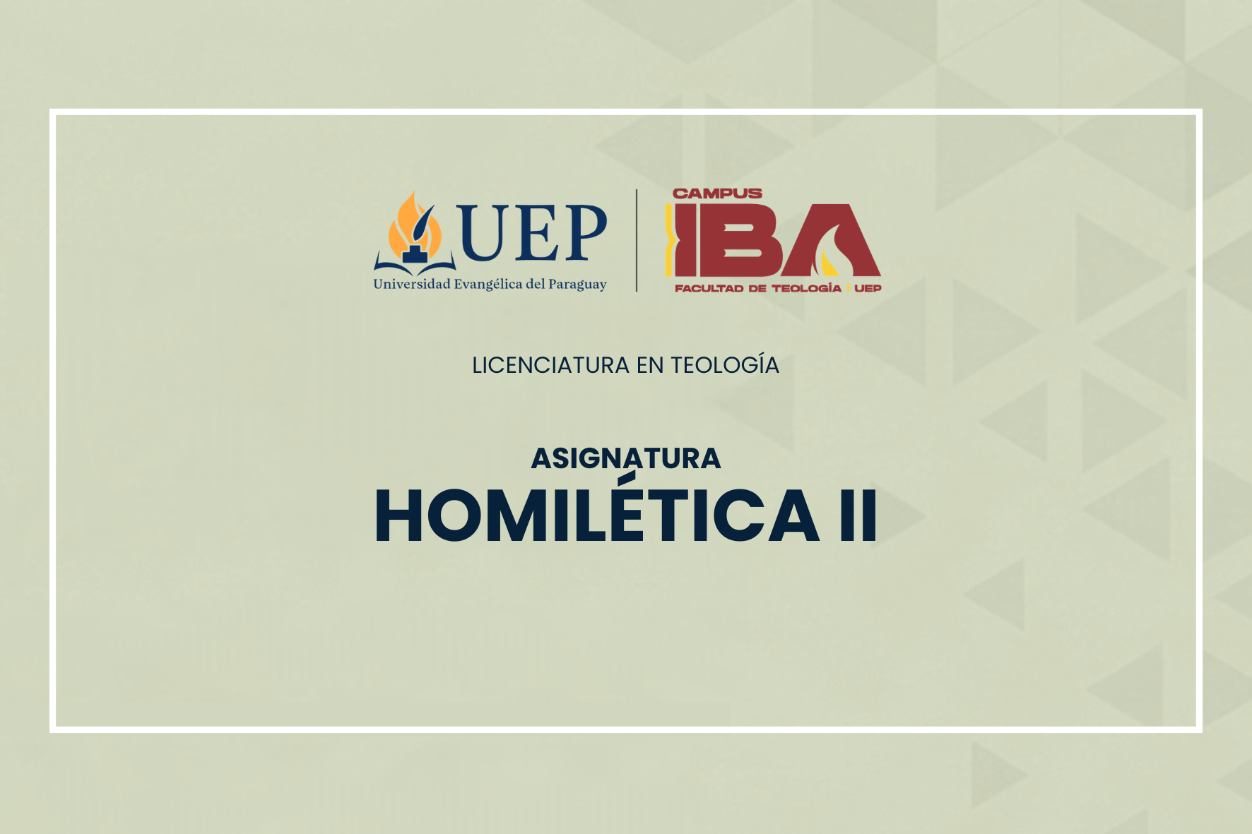 HOMILÉTICA II