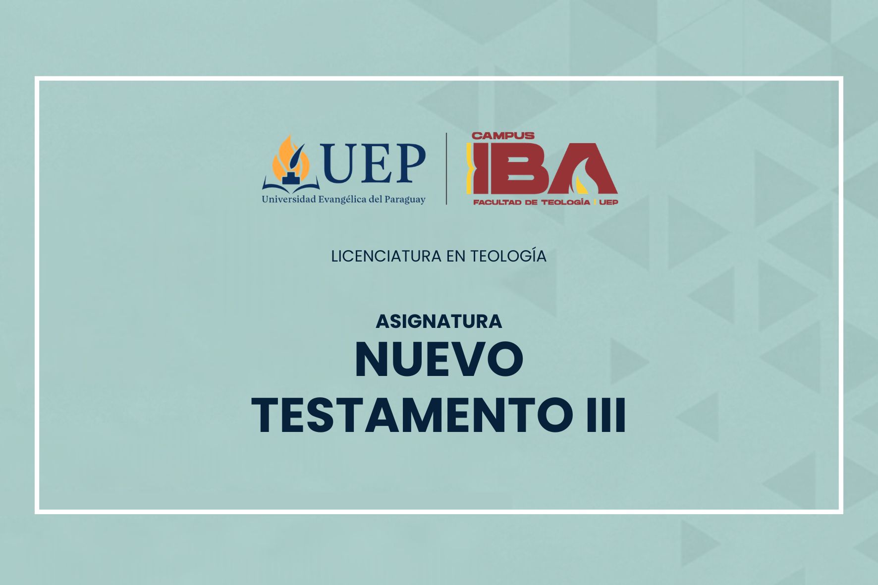 NUEVO TESTAMENTO III