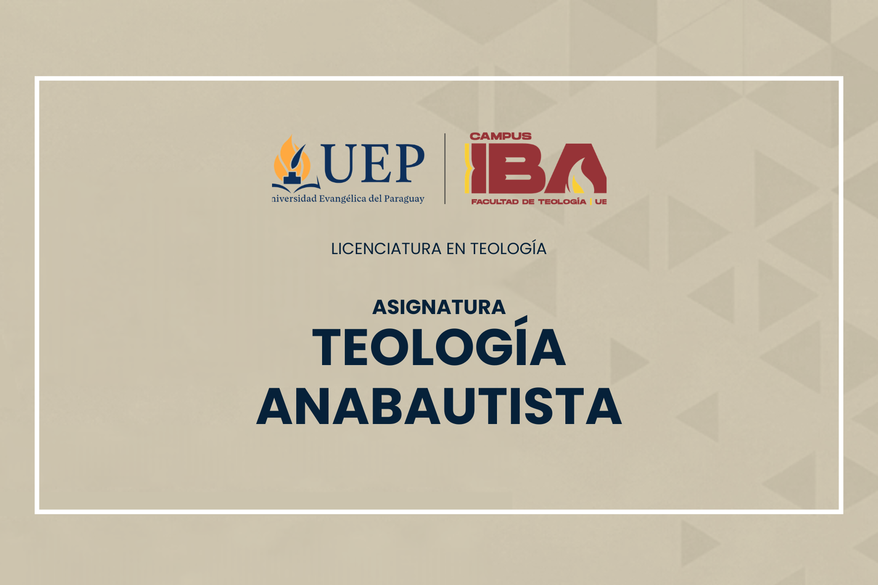 TEOLOGIA ANABAUTISTA
