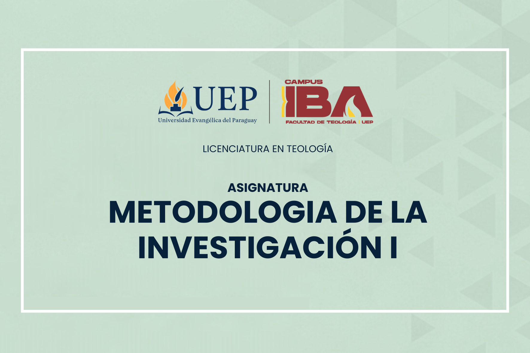 METODOLOGIA DE LA INVESTIGACIÓN I