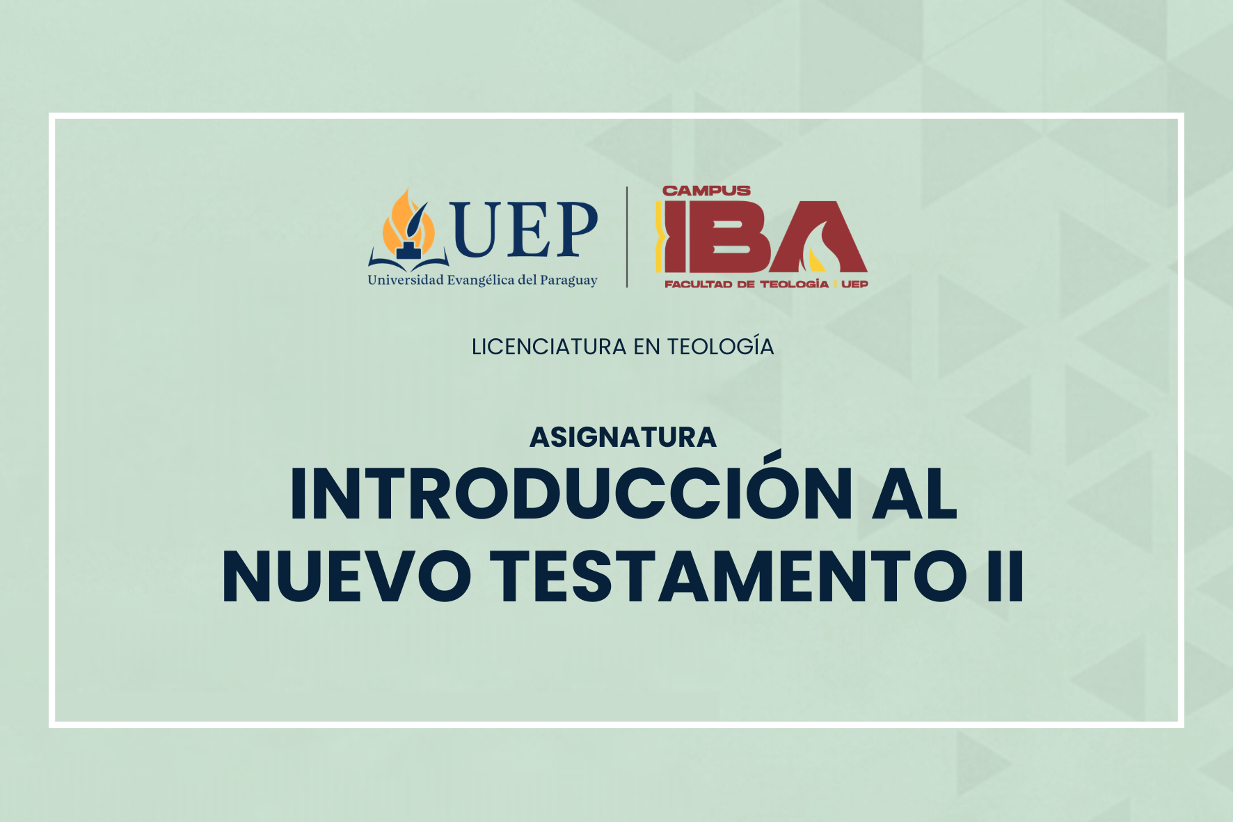 INTRODUCCION AL NUEVO TESTAMENTO II