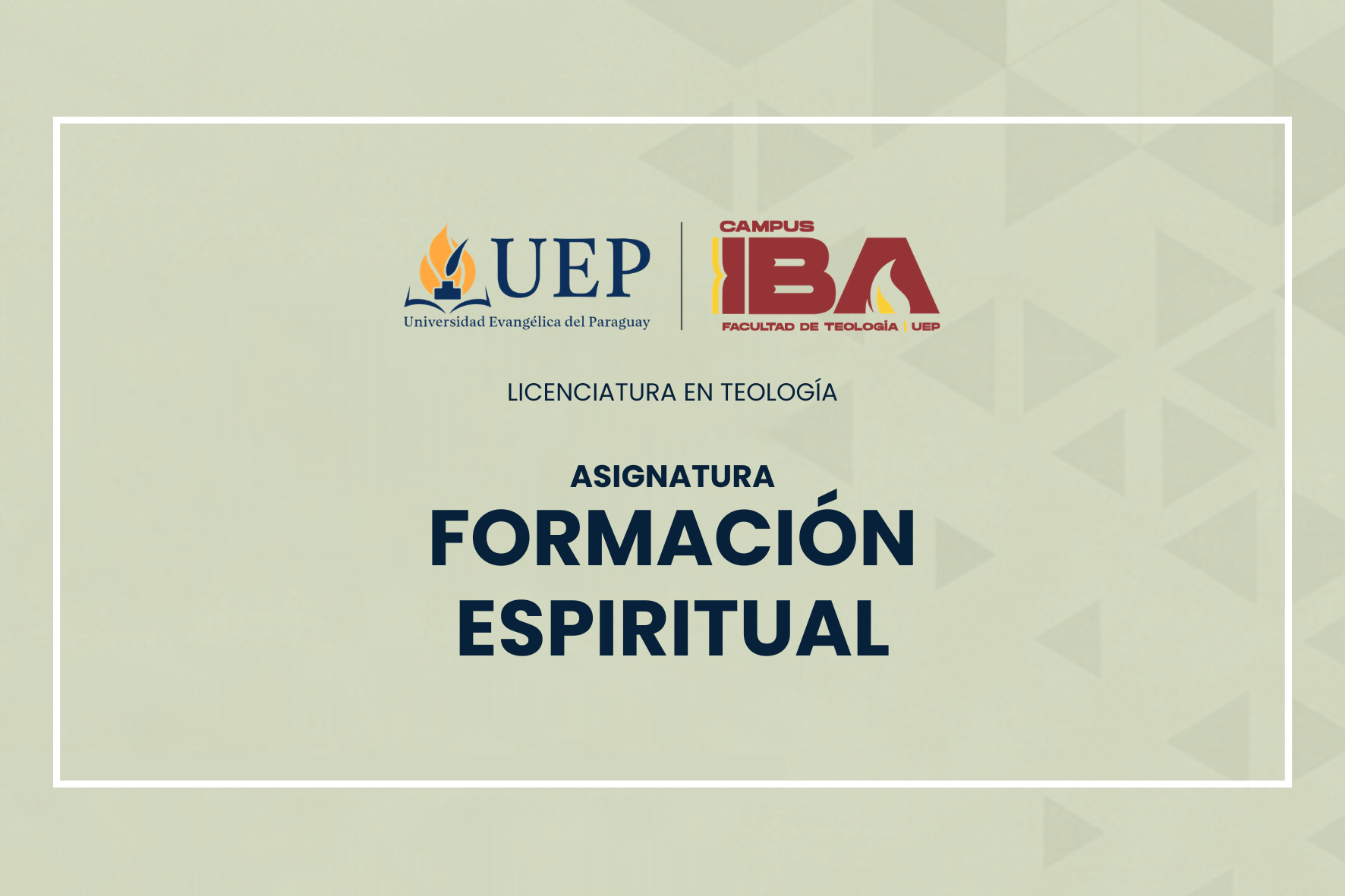 FORMACION ESPIRITUAL