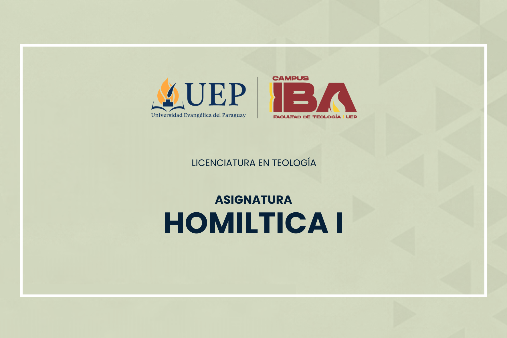 HOMILTICA I